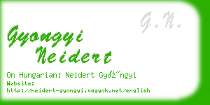 gyongyi neidert business card